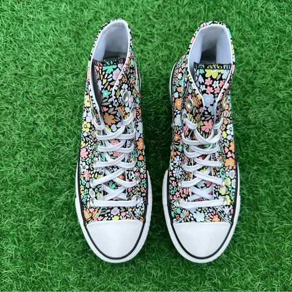 Converse Chuck Taylor All Star Lift Platform Hi Allover Florals Pale Surplus - Picture 7 of 13